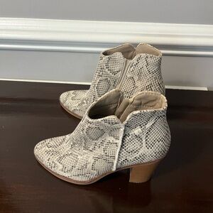 Snakeskin Ankle Boots